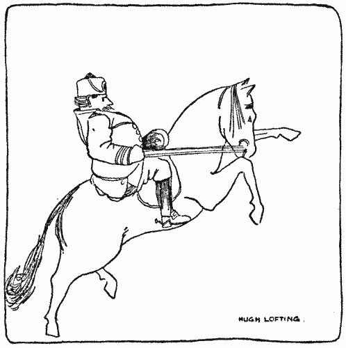 "The horse gave one bound"