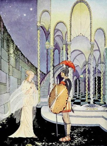 &ldquo;Thou hast slain the monster,&rdquo; cried Ariadne, clasping
her hands