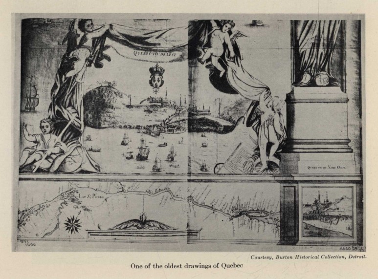 One of the oldest drawings of Quebec.